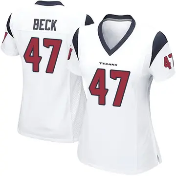 Men's Nike Andrew Beck Navy Houston Texans Team Game Jersey