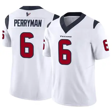 Denzel Perryman Men's Nike White Houston Texans Vapor Untouchable Custom Elite Jersey