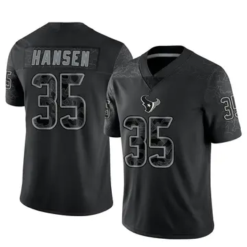 Jake Hansen Men's Nike Red Houston Texans Alternate Custom Game Jersey Size: 3XL