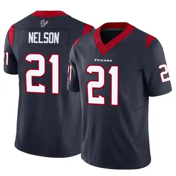 Men's Nike Steven Nelson Navy Houston Texans Game Player Jersey